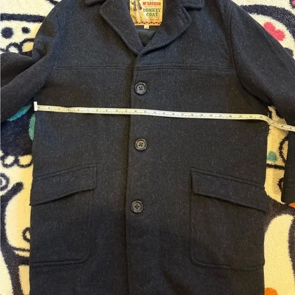 🖤 Rare Vintage McGregor Donkey Coat - Charcoal Wool w/ Red Lining (Size 40) - Picture 6 of 12